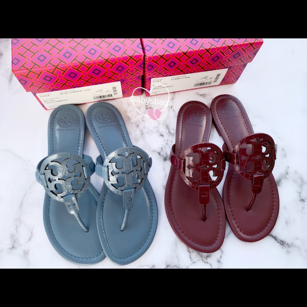 NEW IN BOX Tory Burch Miller Sandals - Picture 2 of 8